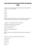 New York City Fire Department FDNY A35 Ultimate Exam