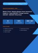  Statistics Module 3 Exam Actual 2026&sol;2027 &ndash; 100&percnt; Verified &vert; Detailed Rationales &ndash; Pass Guaranteed &ndash; A&plus; Graded