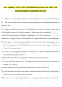MHA 710 EXAM 3 STUDY GUIDE &vert;  COMPLETE QUESTIONS WITH 100&percnt; RATED EXPERT SOLUTIONS &vert;2026 LATEST UPDATED
