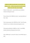CAHIMS EXAM PREP&colon; HEALTHCARE IT&comma; MANAGEMENT&comma; AND CERTIFICATION &vert;  COMPLETE QUESTIONS WITH 100&percnt; RATED EXPERT SOLUTIONS &vert;2026 LATEST UPDATED