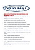 BMC EVALUATION TEST 2026 QUESTIONS AND ANSWERS SURE A&period;pdf