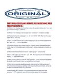 BMC UPDATED EXAMS SCRIPT ALL QUESTIONS AND ANSWERS SURE A&period;pdf