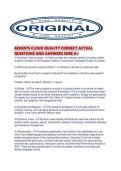 GENESYS CLOUD QUALITY CORRECT ACTUAL QUESTIONS AND ANSWERS SURE A&period;pdf
