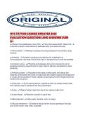 NYC TATTOO LICENSE UPDATED 2026 EVALUATION QUESTIONS AND ANSWERS SURE A&period;pdf