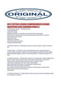 NYC TATTOO LICENSE COMPREHENSIVE EXAMS QUESTIONS AND ANSWERS SURE A&period;pdf