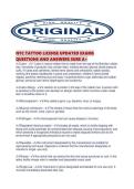 NYC TATTOO LICENSE UPDATED EXAMS QUESTIONS AND ANSWERS SURE A&period;pdf