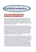 NYC TATTOO LICENSE PAPER ACTUAL QUESTIONS AND ANSWERS SURE A&period;pdf