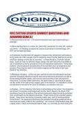 NYC TATTOO STUDYS CORRECT QUESTIONS AND ANSWERS SURE A&period;pdf