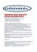 MECHATRONICS CORRECT EXAMS SCRIPT QUESTIONS AND ANSWERS SURE A&period;pdf