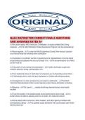 NAUI INSTRUCTOR CORRECT FINALS QUESTIONS AND ANSWERS RATED A&period;pdf