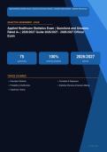 Applied Healthcare Statistics Exam Actual 2026&sol;2027 &ndash; 100&percnt; Verified &vert; Detailed Rationales &ndash; Pass Guaranteed &ndash; A&plus; Graded