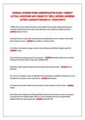 Federal NursiNg Home admiNistrator exam CorreCt&NewLine;aCtual QuestioNs aNd CorreCtlY Well deFiNed aNsWers&NewLine;latest alreadY graded a&plus; &lpar;2026&sol;2027&rpar; 