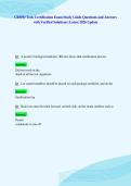 CBSPD Tech Certification Exam Study Guide Questions and Answers&NewLine;with Verified Solutions &vert; Latest 2026 Update