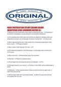 NAUI INSTRUCTOR STUDY EXAMS GUIDE QUESTIONS AND ANSWERS RATED A&period;pdf