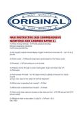 NAUI INSTRUCTOR 2026 COMPREHENSIVE QUESTIONS AND ANSWERS RATED A&period;pdf