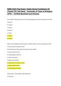 NURS 5434 Final Exam&colon; Family Nurse Practitioner III &lpar;Family III&rpar; Test Bank &vert; University of Texas at Arlington &lpar;UTA&rpar; &ndash; Verified Questions and Answers