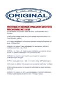 PRO TOOLS 201 CORRECT EVALUATION QUESTIONS AND ANSWERS RATED A&period;pdf