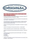 PRO TOOLS 201 PAPER ACTUAL EXAM QUESTIONS AND ANSWERS RATED A&period;pdf