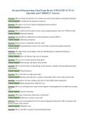 Advanced Pharmacology Final Exam Review UPDATED ACTUAL&NewLine;Questions and CORRECT Answers