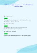 CCTC Networking Questions and Answers with Verified Solutions &vert;&NewLine;Latest 2026 Update
