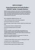 HDFS 210 EXAM 1&NewLine;Human Development and Family Studies &vert; 2026&sol;2027 Update &vert; Complete Solutions&period;&NewLine;