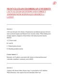 NR 547 CEA EXAM CHAMBERLAIN UNIVERSITY &vert; ACTUAL EXAM QUESTIONS AND CORRECT ANSWERS WITH RATIONALES GRADED A&plus; LATEST