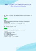 CGSC&sol;ILE Comp Study Terms X100 Questions and Answers with&NewLine;Verified Solutions &vert; Latest 2026 Update