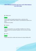 CHAM Definitions Questions and Answers with Verified Solutions &vert;&NewLine;Latest 2026 Update
