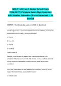  NSG 3160 Exam 3 Review Actual Exam 2026&sol;2027 &vert; Complete Exam-Style Questions with Detailed Rationales &vert; Pass Guaranteed &ndash; A&plus; Graded