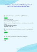 Law of Agency - Champions School of Real Estate Questions and&NewLine;Answers with Verified Solutions &vert; Latest 2026 Update