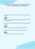 Law Of Agency Champions School of Real Estate Questions and&NewLine;Answers with Verified Solutions &vert; Latest 2026 Update