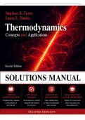 Solutions Manual for Thermodynamics&colon; Concepts and Applications&comma; 2nd Edition &lpar;Turns & Pauley&comma; 2020&rpar; &vert; All Chapters 1&ndash;13 Covered&NewLine;