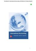 Test Bank for International Accounting&comma; 6th Edition by Timothy Doupnik &vert; Complete Chapters &vert; Verified Answers