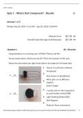 CST 8227&vert;Quiz 1 - What's that Component&quest; - Results&vert; With complete solution&vert; Updated RATED A&plus; &vert; NEW &vert; 100&percnt; CORRECT&vert; Algonquin College