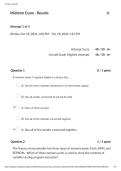 CST 8227&vert;Midterm Exam - Results&vert; With complete solution&vert; Updated RATED A&plus; &vert; NEW &vert; 100&percnt; Correct&vert; Algonquin College