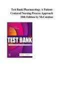 Test Bank Pharmacology A Patient&NewLine;Centered Nursing Process Approach &NewLine;10th Edition by McCuistion
