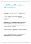 Itec 1000 Chapter 2 Exam Questions With Correct Answers