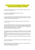 CVENT EVENT MANAGEMENT CERTIFICATION &NewLine;QUESTIONS WITH CORRECT ANSWERS