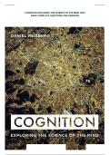 Cognition EXPLORING THE SCIENCE OF THEMIND&comma; 7TH EDITION&comma; DANIE