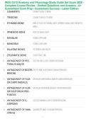 WGU D312 Anatomy and Physiology Study Guide Set Exam 2026 - Complete Course Review - Verified Questions and Answers - A&plus; Guaranteed Exam Prep - Guaranteed Success - Latest Edition