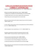 CSWA EXAM PREP QUESTIONS WITH CORRECT ANSWERS 2026