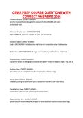 CSWA PREP COURSE QUESTIONS WITH &NewLine;CORRECT ANSWERS 2026