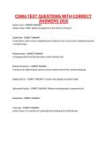 CSWA TEST QUESTIONS WITH CORRECT &NewLine;ANSWERS 2026