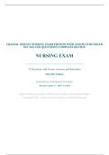 CRANIAL NERVES NURSING EXAM EDITION WITH AND PLUS BUNDLED SET SOLVED QUESTIONS