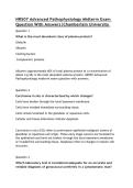 NR507 Advanced Pathophysiology Midterm Exam Question With Answers&vert;Chamberlain