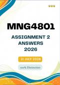 MNG4801 Assignment 2 &vert;&vert;&lpar;Answers and Guidelines&rpar;&vert;Due Date 21 July 2026