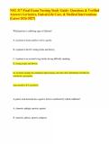 NSG 317 Final Exam Nursing Study Guide- Questions & Verified Answers Geriatrics&comma; End-of-Life Care&comma; & Medical Interventions &lpar;Latest 2026-2027&rpar;&period;pdf&NewLine;&NewLine;