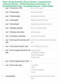 Exam 1 Study Guide Bio 109 Lab Content - Comprehensive Laboratory Review - Verified Questions and Answers - A&plus; Guaranteed Exam Prep - Guaranteed Success - Latest Edition