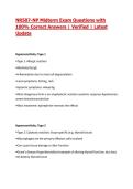 NR507-NP Midterm Exam Questions with 100&percnt; Correct Answers &vert; Verified &vert; Latest Update