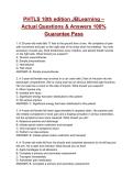 PHTLS 10th edition JBLearning &ndash; &lpar;2026&rpar; Actual Questions & Answers 100&percnt; Guarantee Pass &NewLine;